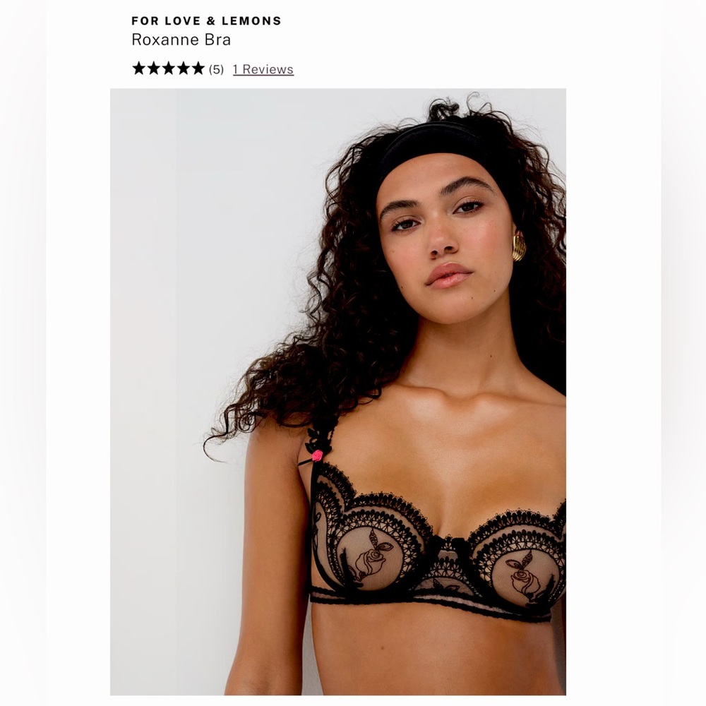 FOR LOVE & LEMONS Roxanne Bra NWT